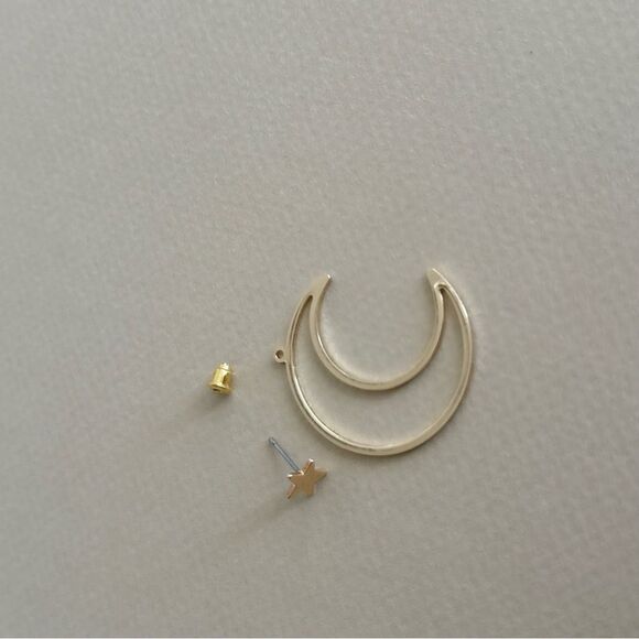 Moon earrings S800 - Picture 5 of 5